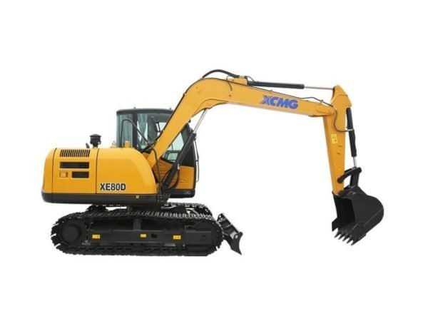 XCMG 8 ton small crawler excavator XE80D