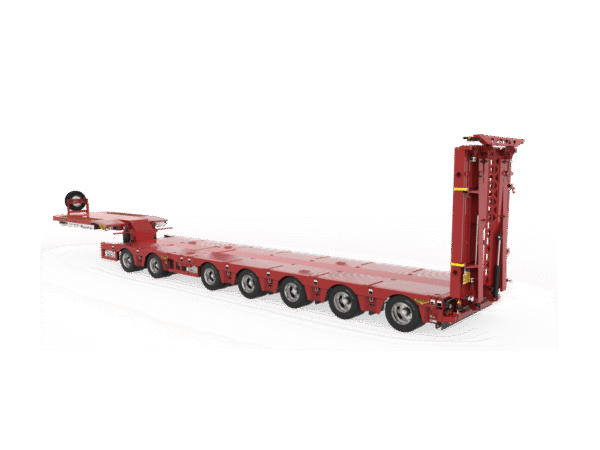 7 Axle 60ton Low Bed Semi Trailer
