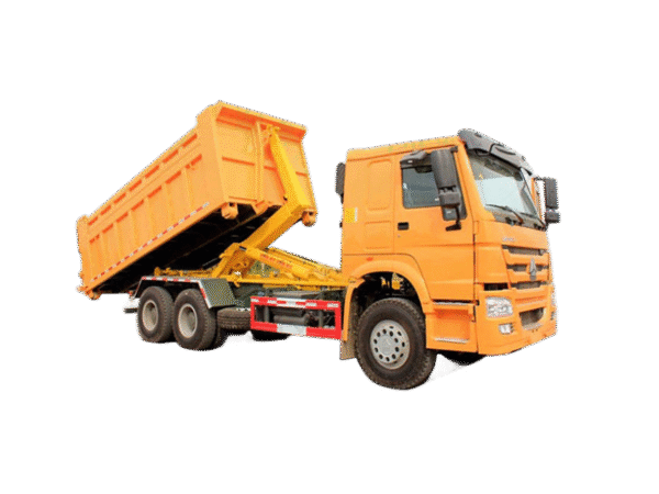 HOWO Hooklift Garbage Truck For Garbage Collection