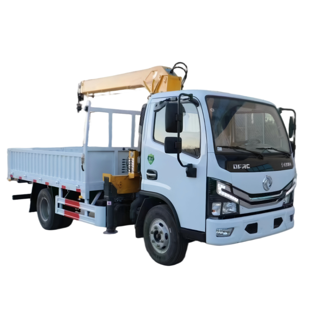 Dongfeng 4x2 135HP Truck with 4ton XCMG crane