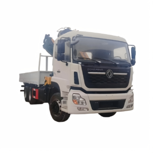 Dongfeng Euro3 375HP 6x4 Truck with XCMG 10T Knuckle Boom Crane