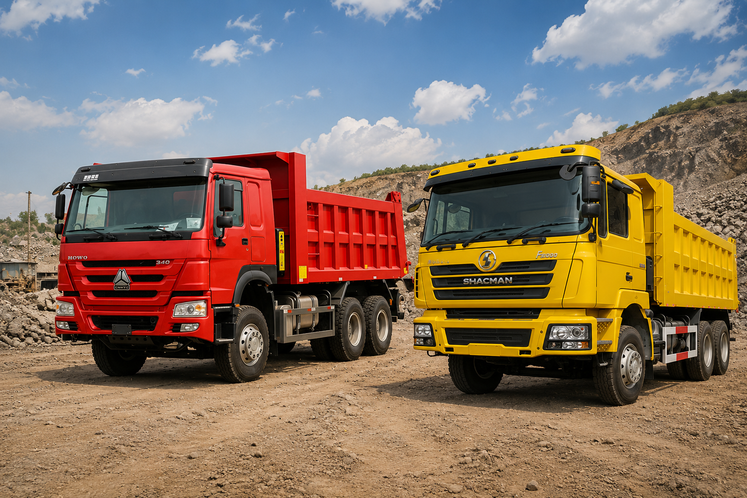 Heavy duty dump truck